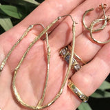 Small Willow Hoops Hoops Earrings Elisabeth Bell Jewelry   