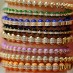 Hydrogen White Enamel Diamond Bangle, Size Two Bangle Latelier Nawbar