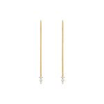 Stiletto Earrings Drop Earrings Carbon and Hyde Yellow Gold  