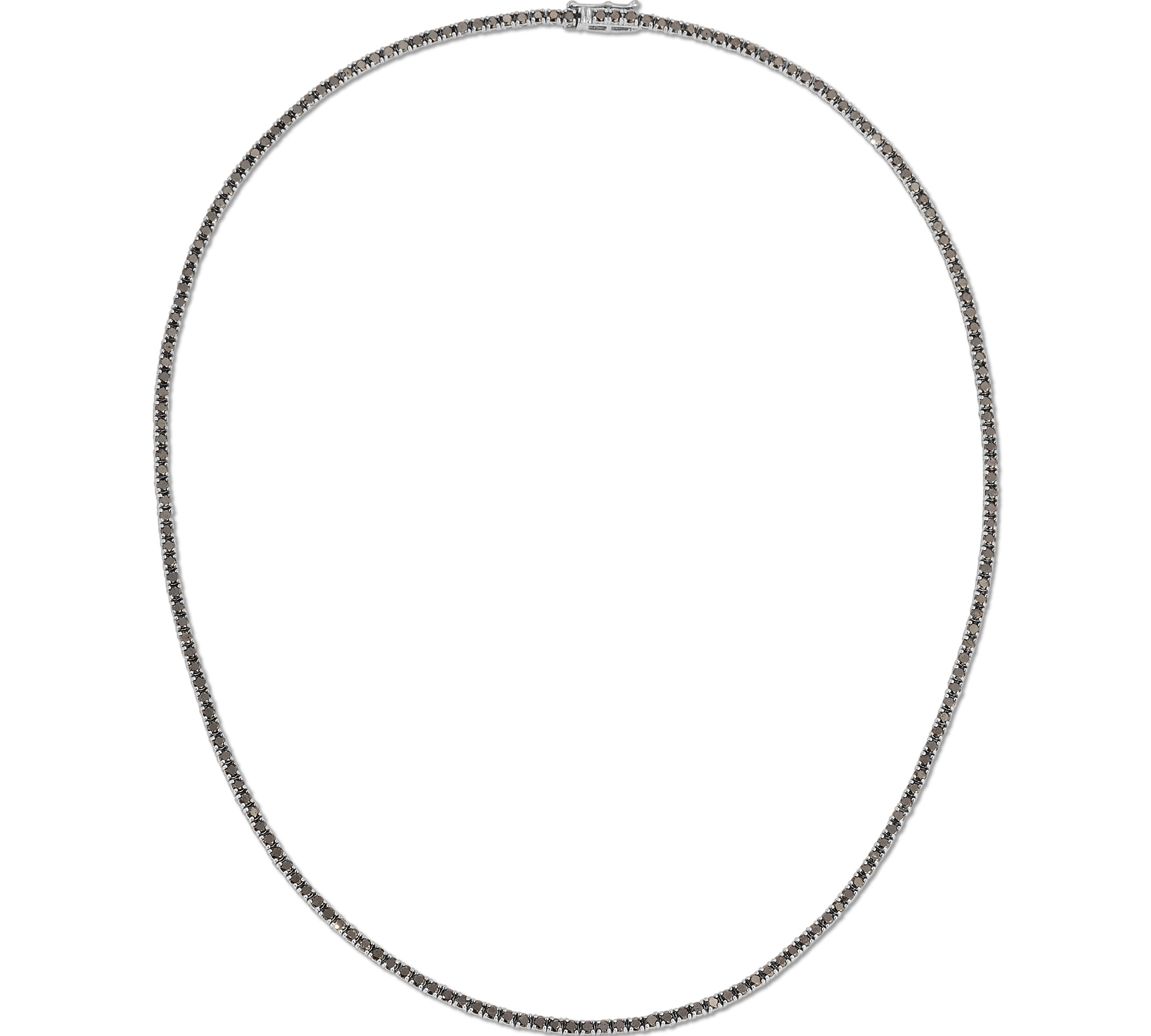 Black Diamond Tennis Necklace Tennis Roseark Deux   