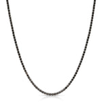 Black Diamond Tennis Necklace Tennis Roseark Deux   