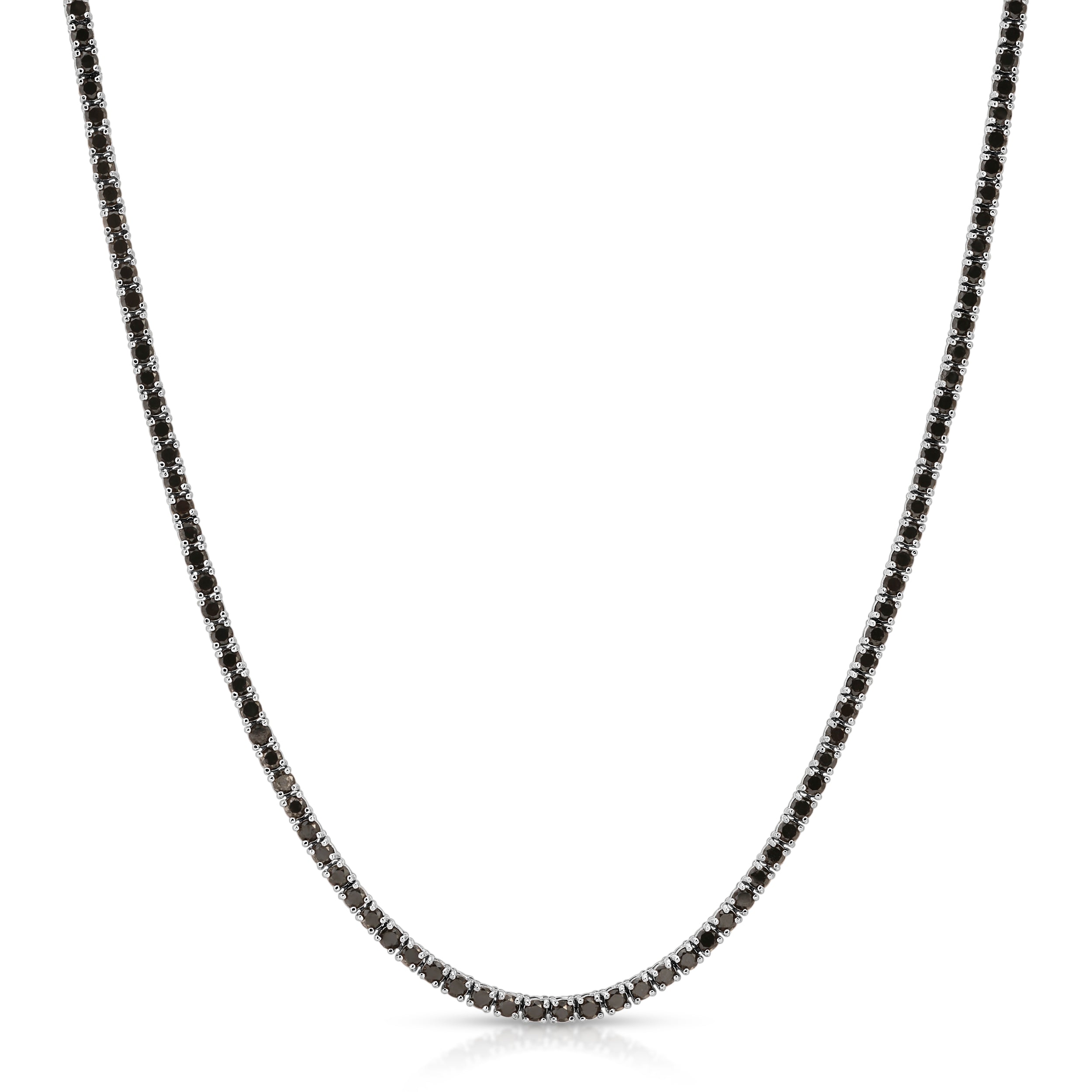 Black Diamond Tennis Necklace Tennis Roseark Deux   