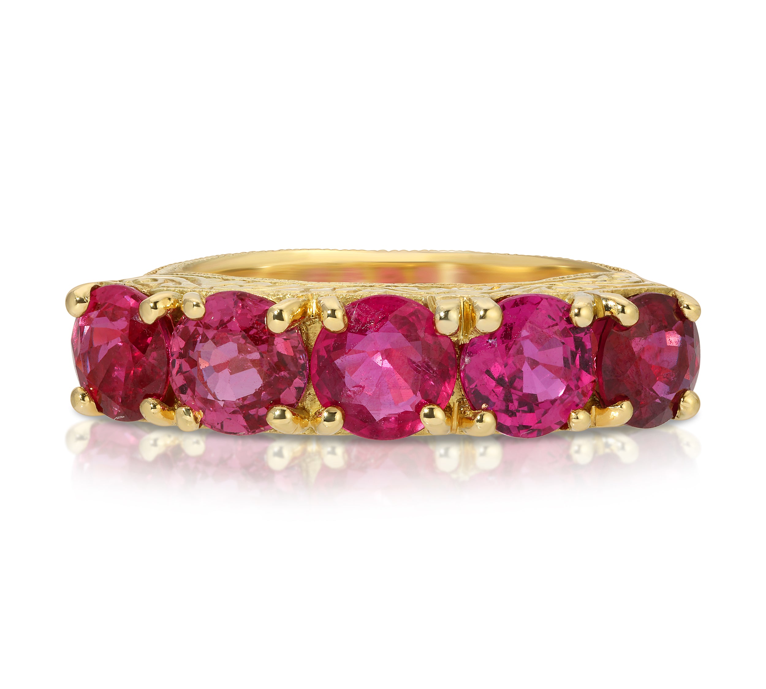 5-Stone Ruby Ring Rings Roseark Vintage   