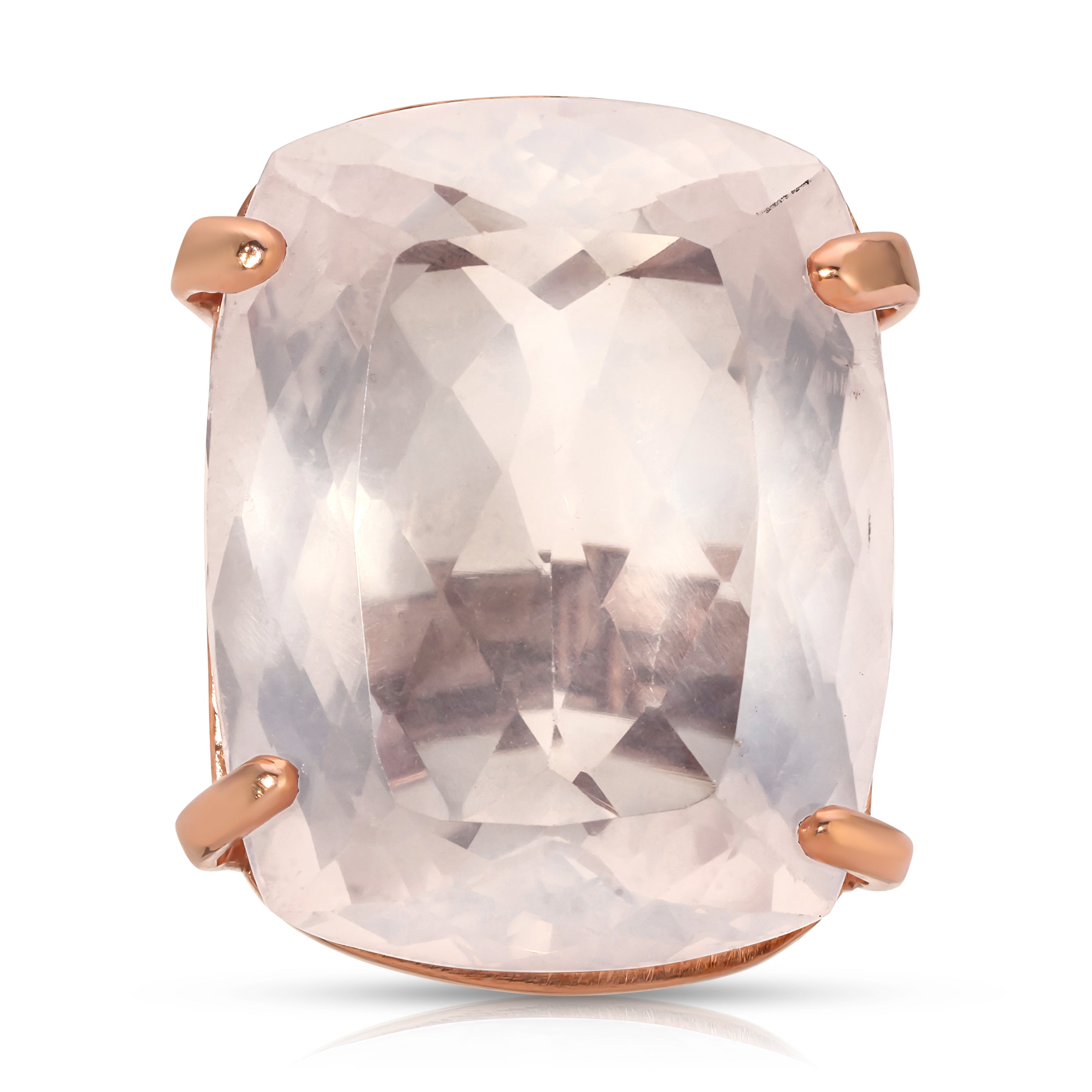 Rose Quartz Statement Ring Cocktail Roseark   