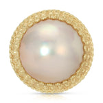 Mabe Pearl Cocktail Ring Statement Ring SA Estate   