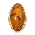 Vintage 70's Amber Ring Rings Roseark Vintage   