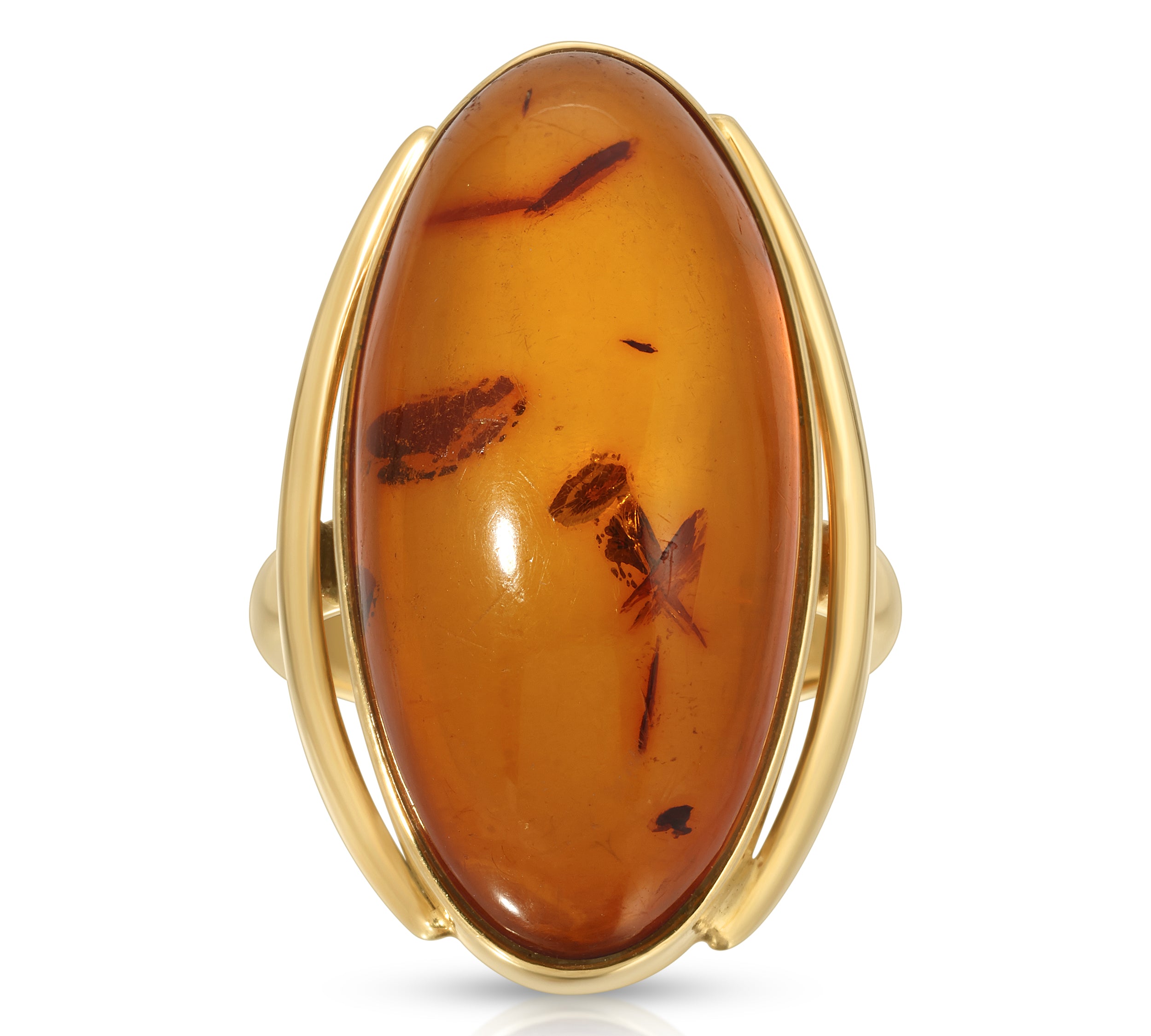 Vintage 70's Amber Ring Rings Roseark Vintage   