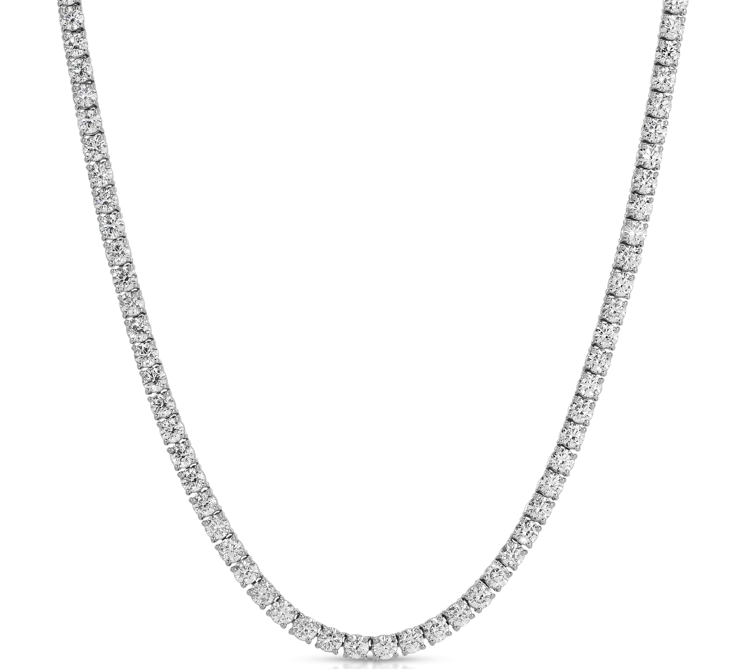 Deux Diamond Tennis Necklace, Medium Tennis Roseark Deux   