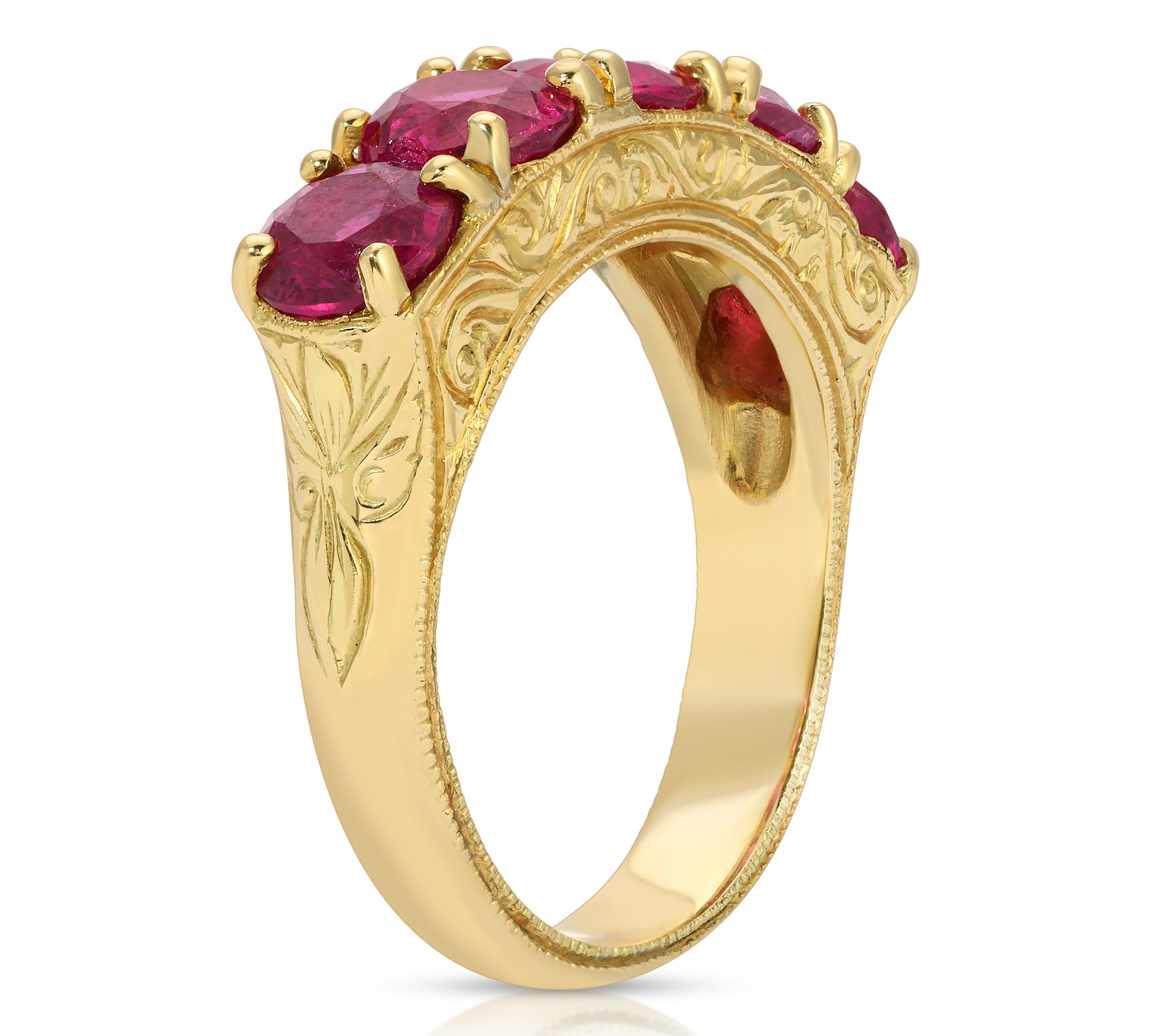 5-Stone Ruby Ring Rings Roseark Vintage   