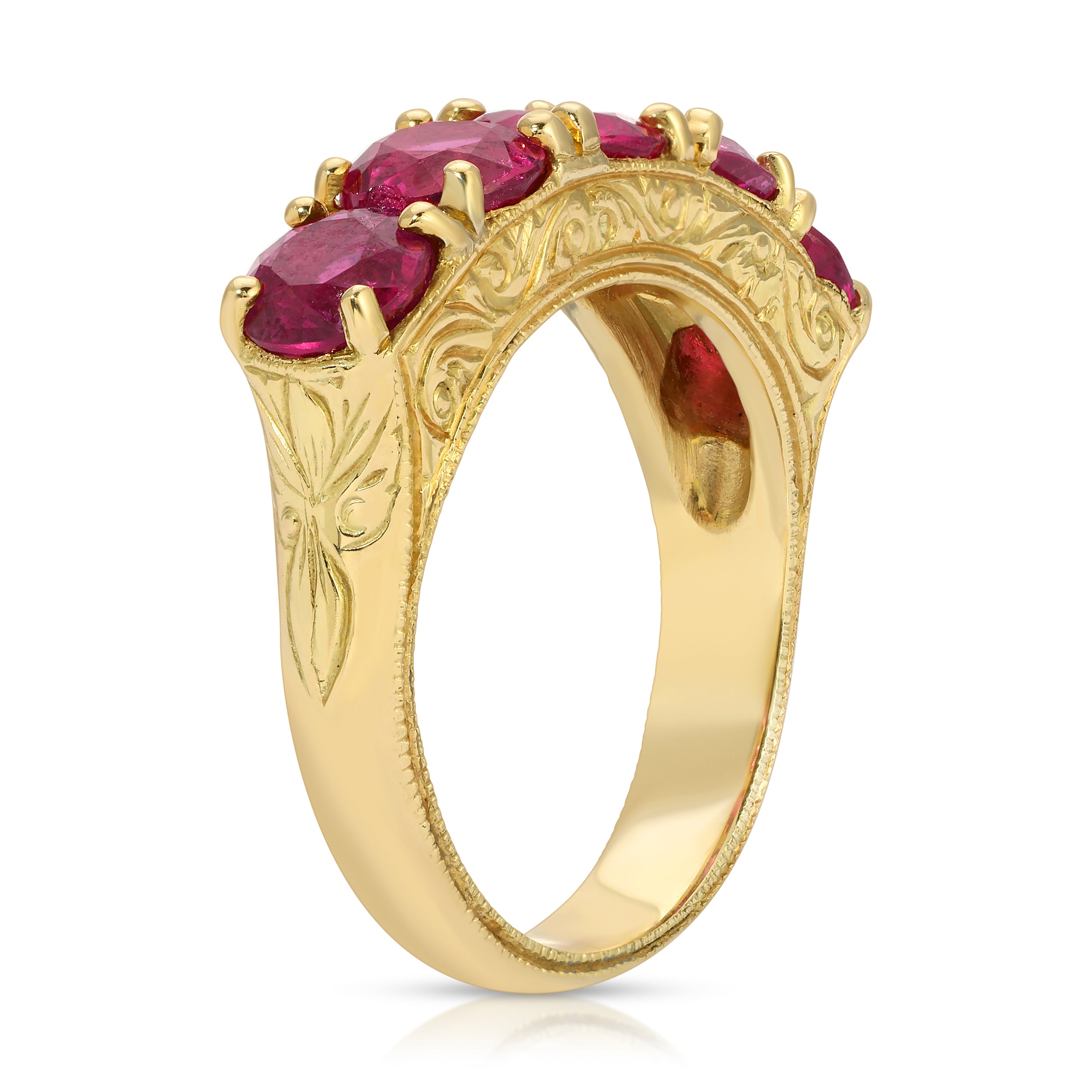 5-Stone Ruby Ring Rings Roseark Vintage   