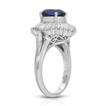 Sapphire Estate Ring with Diamonds Rings Roseark Vintage   