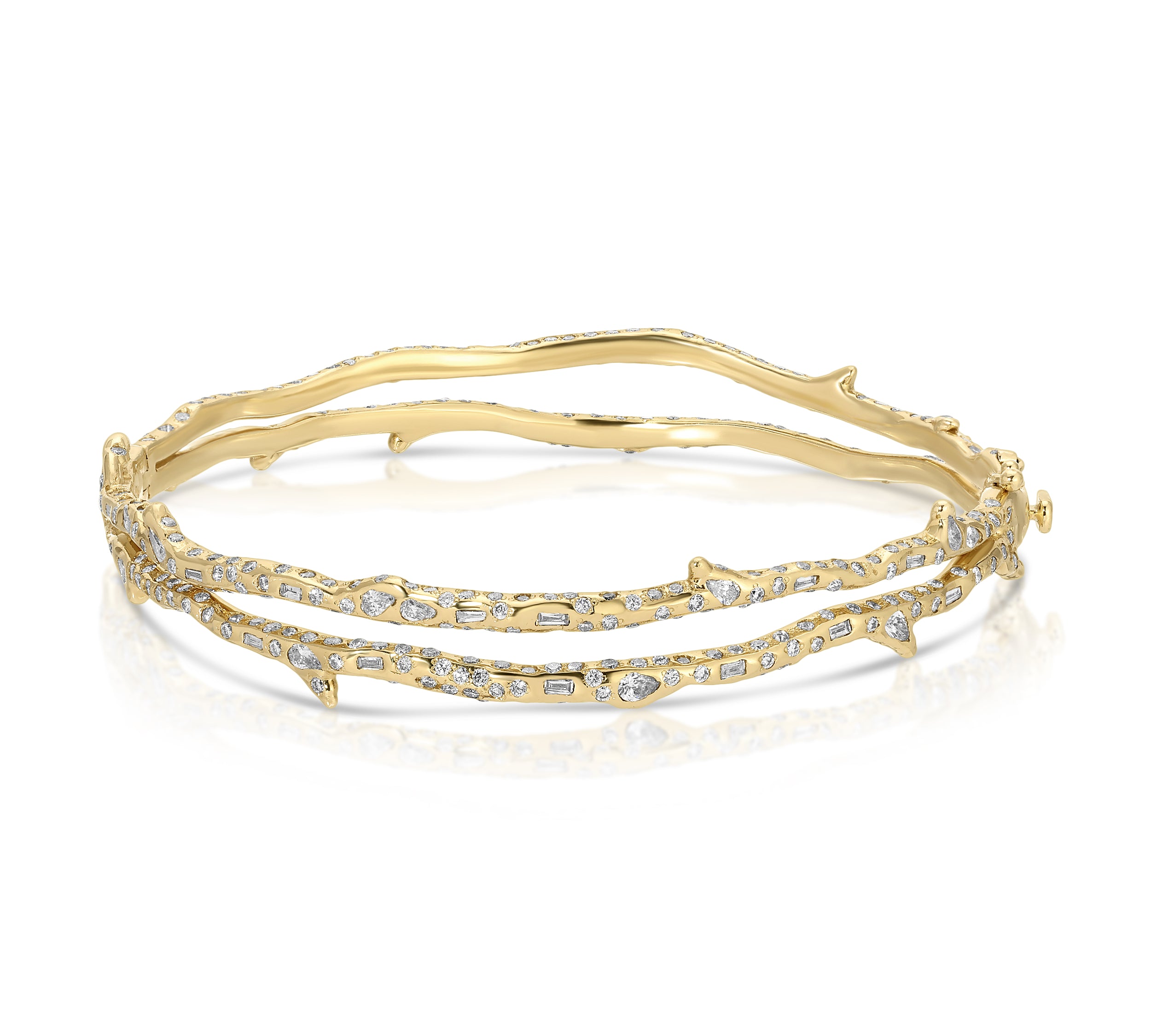 Stem & Thorne Bangle Statement Bracelet Roseark