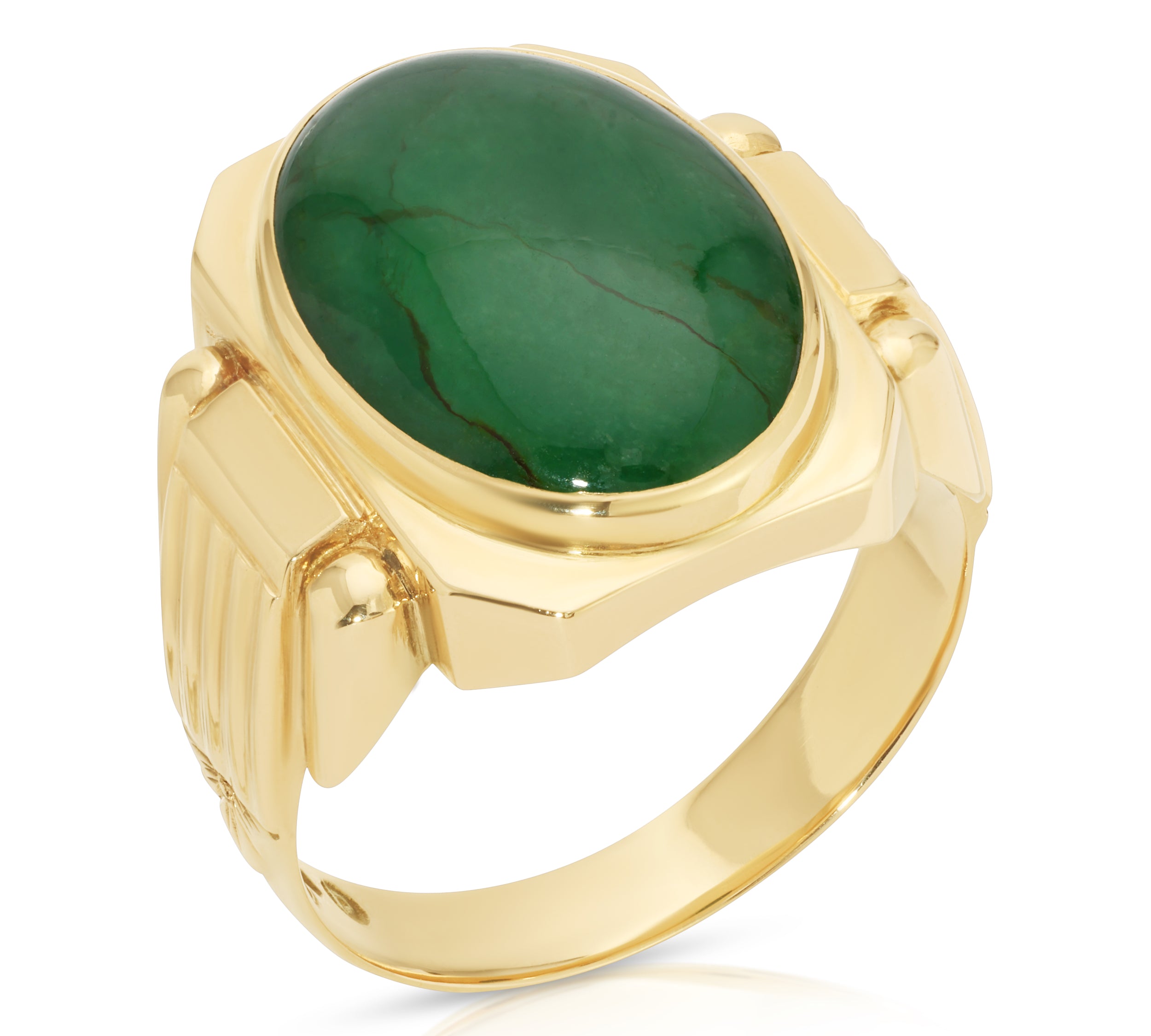 1930s Jade Art Deco Ring Rings Roseark Vintage   