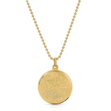 Vintage Virgo Coin Pendant Necklace Pendant Roseark Vintage   