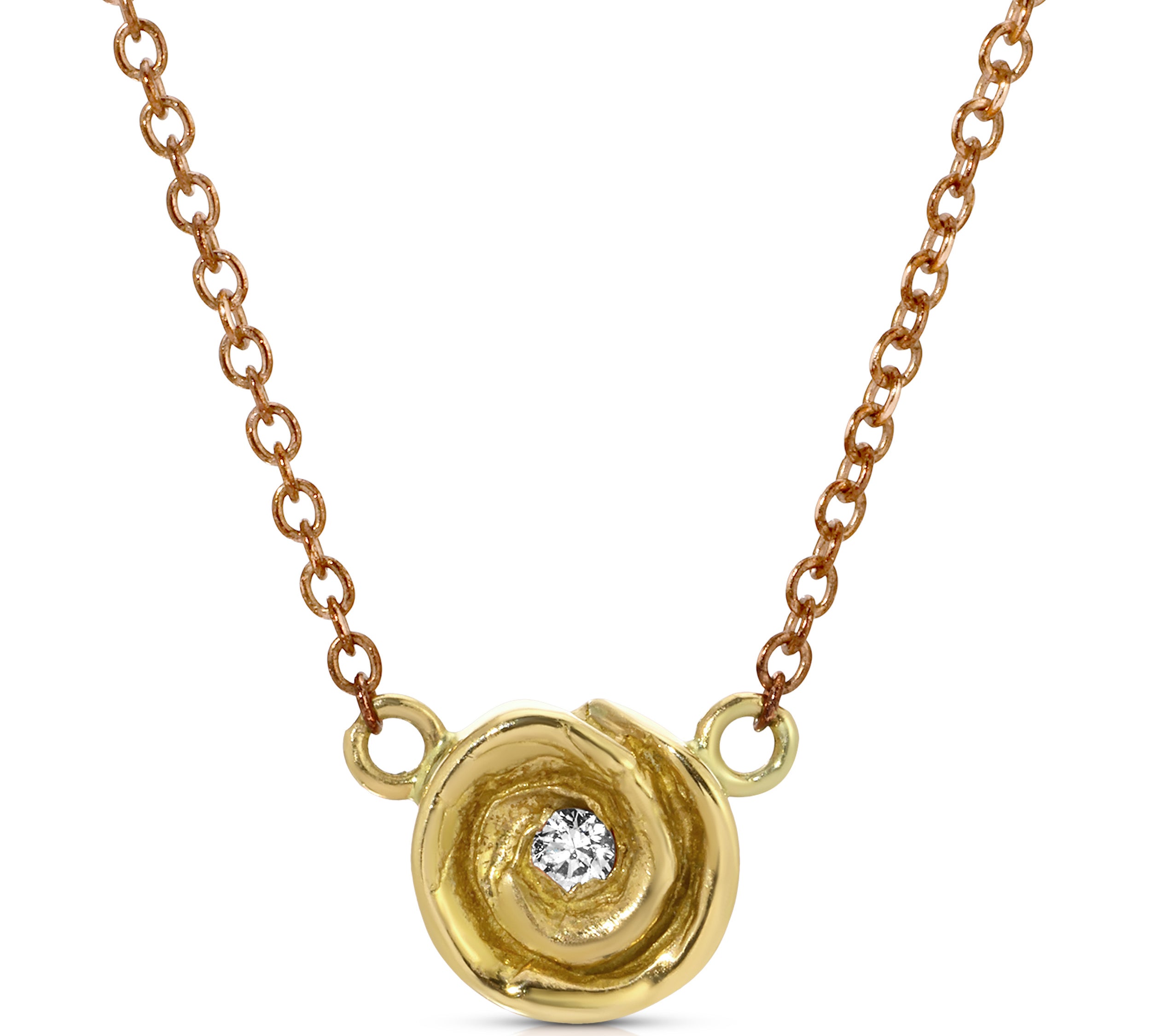 Rosebud Necklace, Medium Pendant Roseark   