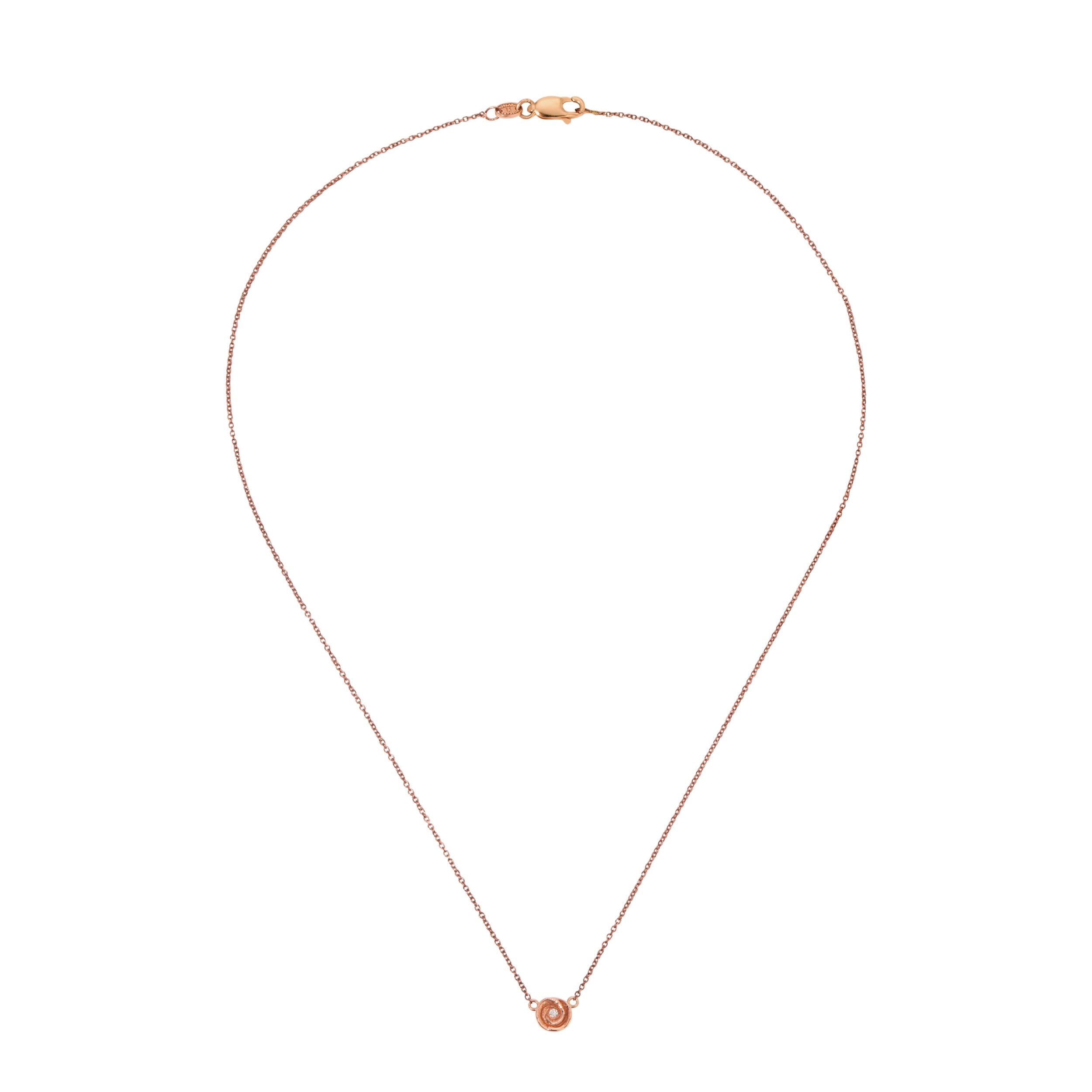 Rosebud Necklace, Medium Necklace Roseark RGold Rose - RGold Chain