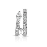 Marquis Diamond Pave Half-Hoop Hoops Earrings Roseark Deux Single Right  