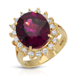 Purple Garnet Diamond Ring Rings Roseark Vintage   