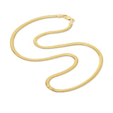 Deux Flat Snake Chain Chain Necklace Roseark Deux   