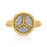 Vintage 1980s "Mercedes" Symbol Ring Signet Roseark Vintage   