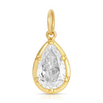 Teardrop Diamond Charm Charm Roseark Deux   