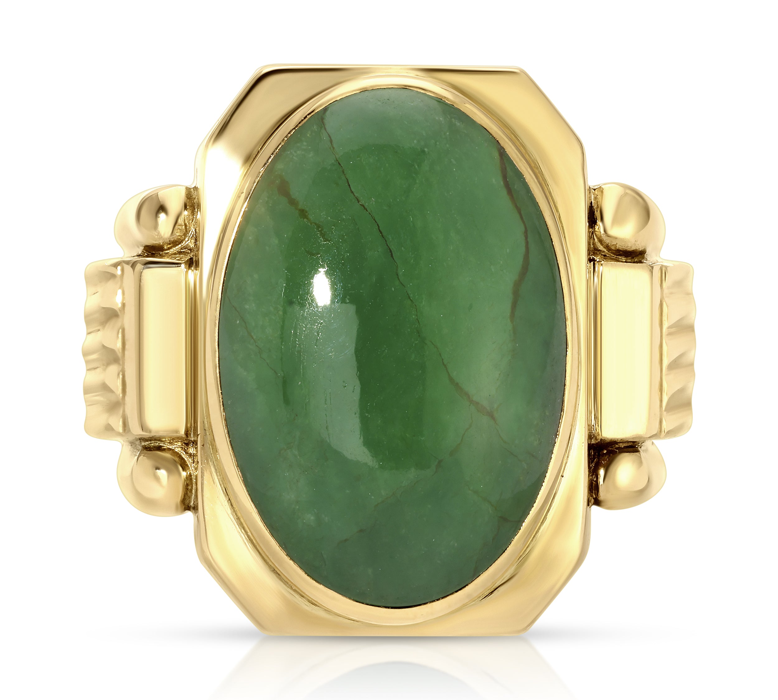 1930s Jade Art Deco Ring Rings Roseark Vintage   