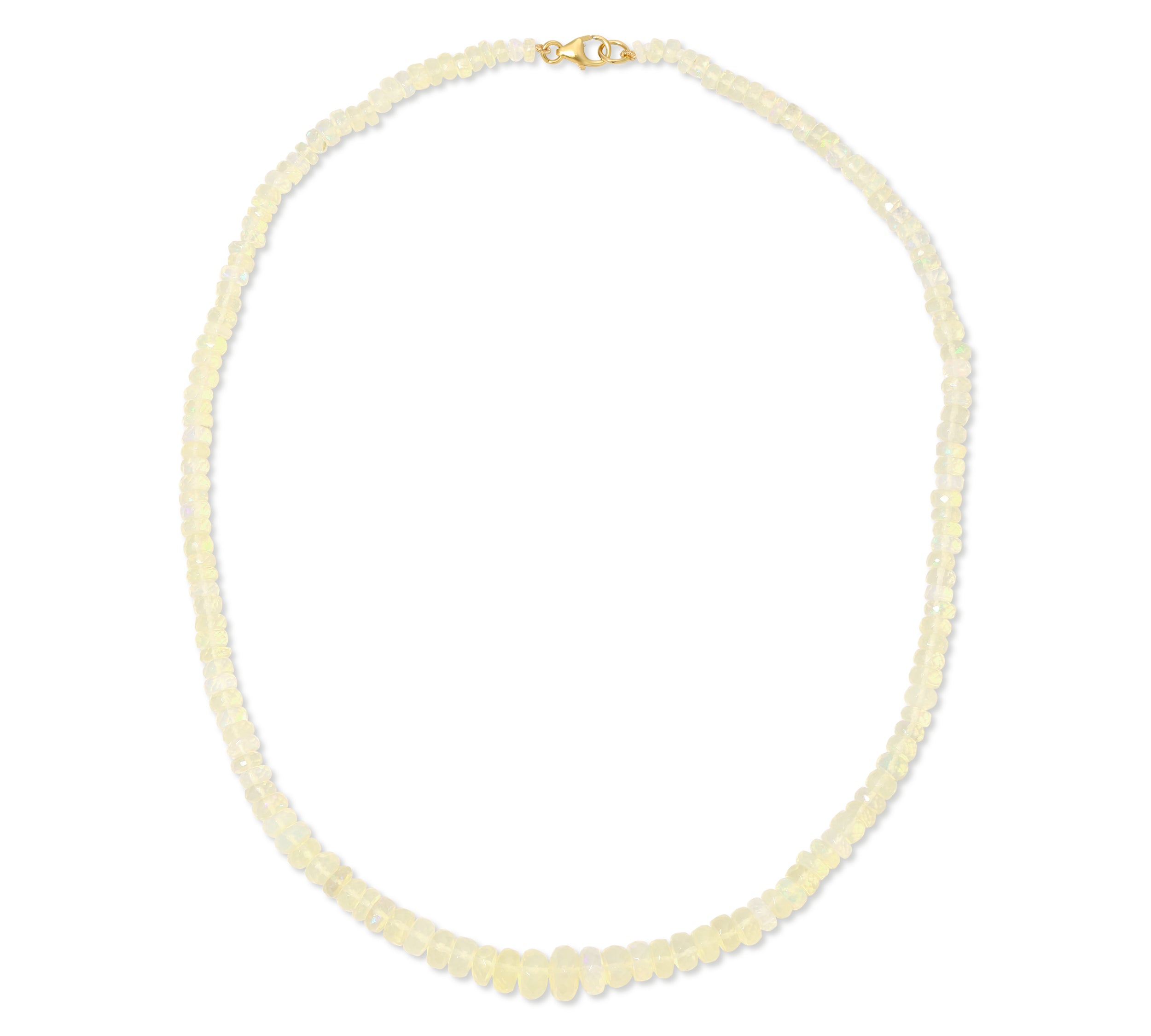 Opal Beaded Choker Necklace Beaded Roseark Deux   