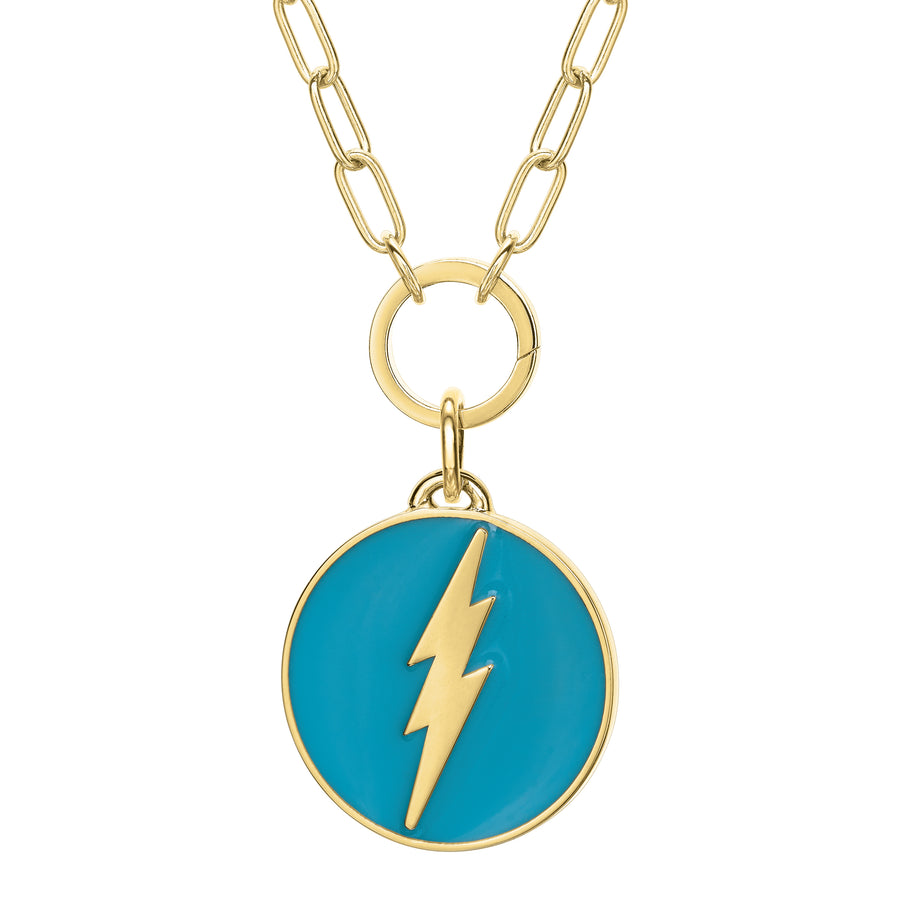 Lightning Bolt Symbolic Token Pendant Tracee Nichols x Tracy Anderson   