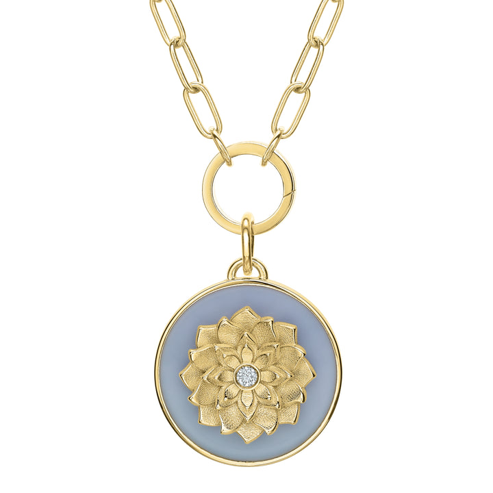 Lotus Symbolic Token Pendant Tracee Nichols x Tracy Anderson   