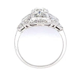 1930s Art Deco Diamond Platinum Ring Cocktail Ring Roseark Vintage