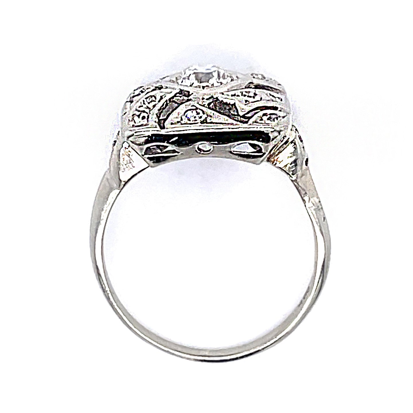Vintage 1930s European Diamond Ring Cocktail Ring Roseark Vintage