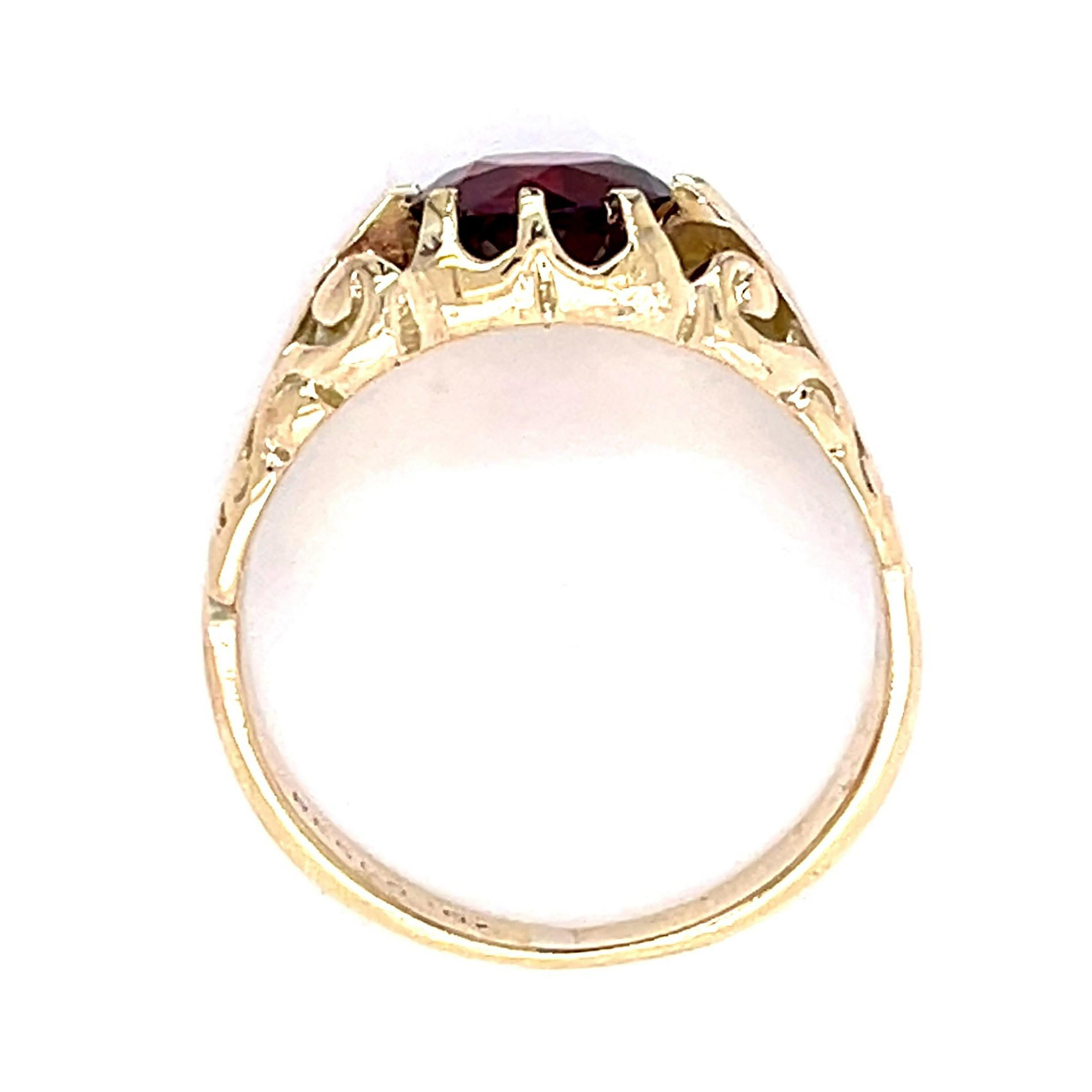Vintage Garnet Ring Ring Roseark Vintage