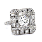 Art Deco Circa 1500s Old European Diamond Ring Statement Ring Roseark Vintage