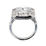 Art Deco Circa 1500s Old European Diamond Ring Statement Ring Roseark Vintage