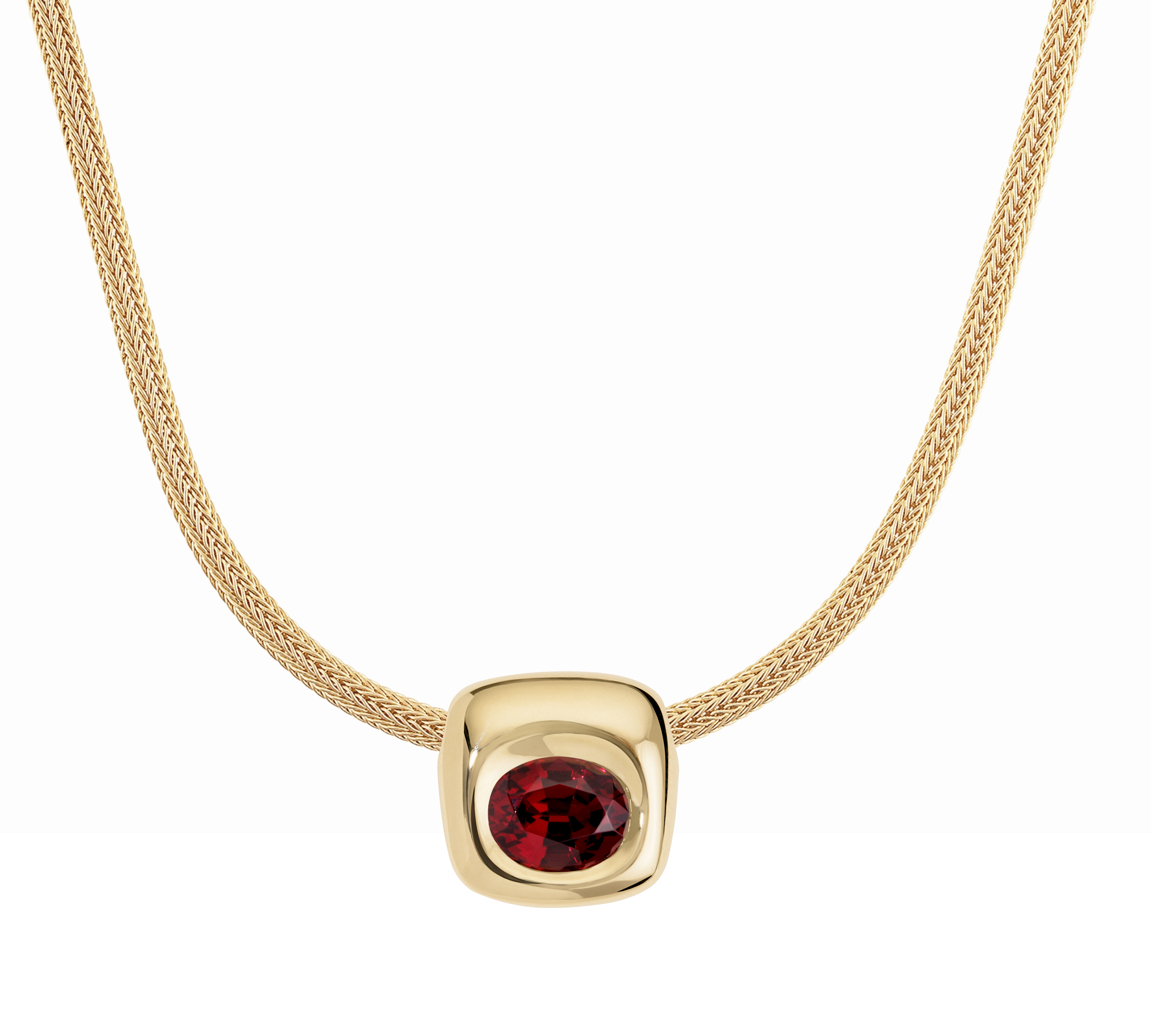 Beluga Rhodolite Garnet Slider Charm Zahn-Z