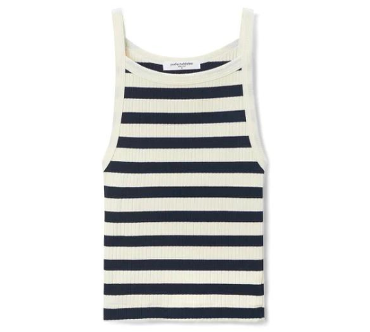 Bonnie Striped Tank Clothing perfectwhitetee   