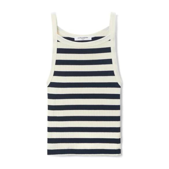 Bonnie Striped Tank Clothing perfectwhitetee   