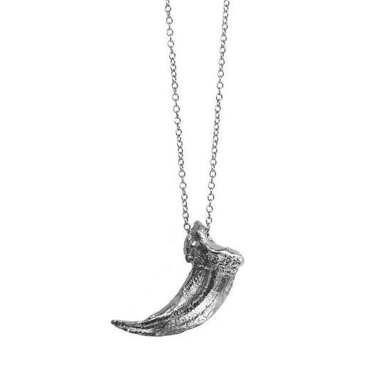 Wolf Claw Necklace Pendant Elisabeth Bell Jewelry White Gold  
