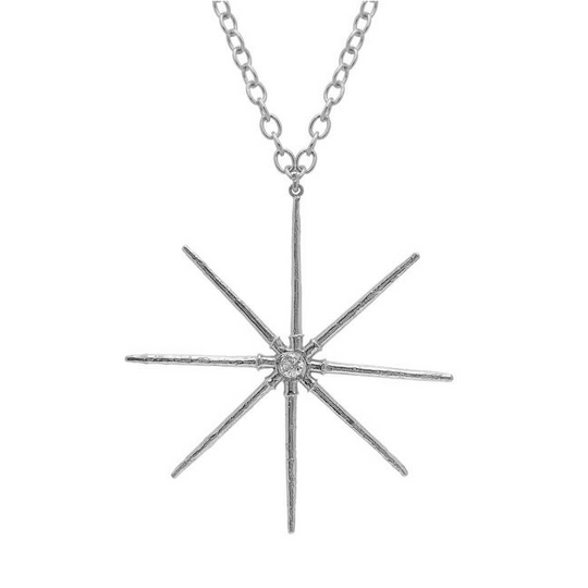Sea Star Necklace Pendant Elisabeth Bell Jewelry White Gold  