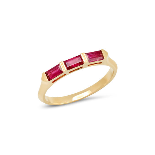 Audrey Stackable Ring Ring Helena Rose Jewelry Ruby  