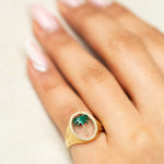 Palm 2.0 Diamond Ring Signet Ring Latelier Nawbar