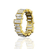 Deco Baguette Eternity Band Statement Ring House of RAVN