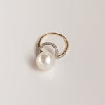 Pearl Diamond Classic Twist Ring Statement Carolyn Rodney   