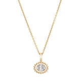 Scallop Diamond Pendant Necklace Necklaces Kathryn Bentley   