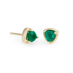 Emerald Prism Studs Stud Earrings Kathryn Bentley   