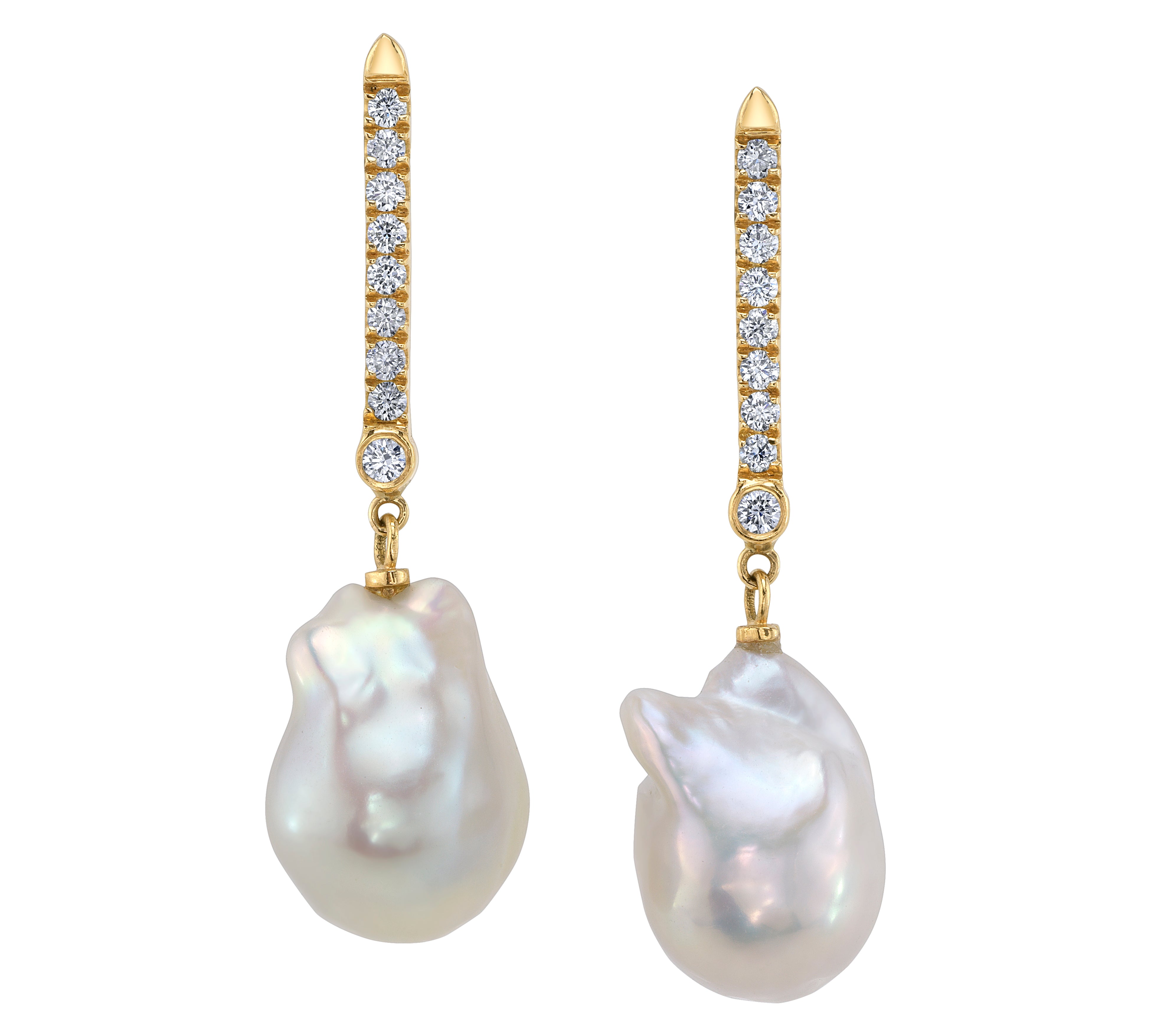 Pearl Clarity Earrings Drop Earrings Fiore Wylde   