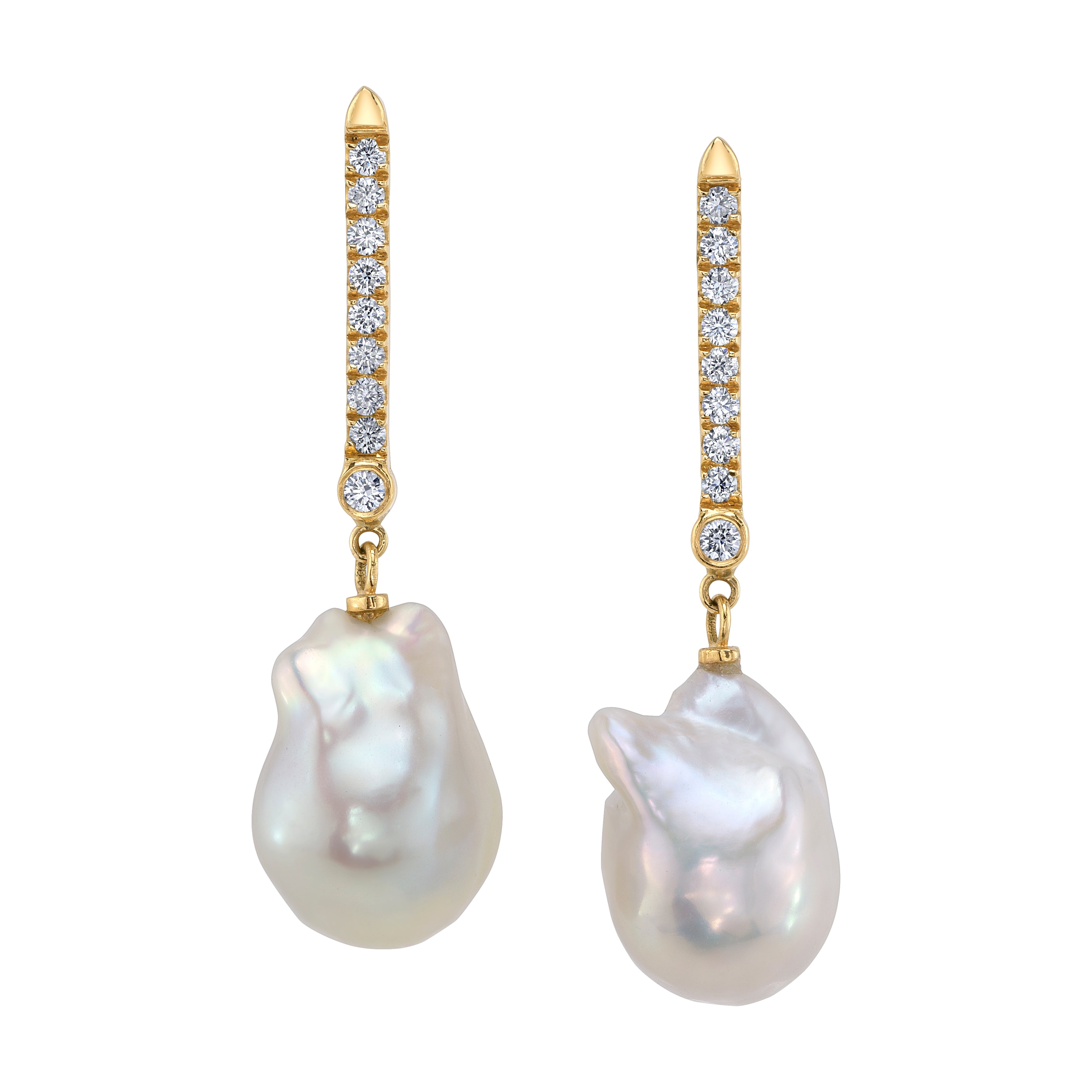 Pearl Clarity Earrings Drop Earrings Fiore Wylde   