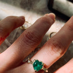 Emerald Heart Ring Cocktail Jaine K Designs   