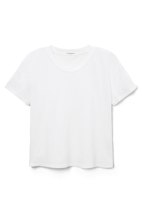 Harley Boxy Crew Neck Tee Shirts & Tops perfectwhitetee White Extra Small 