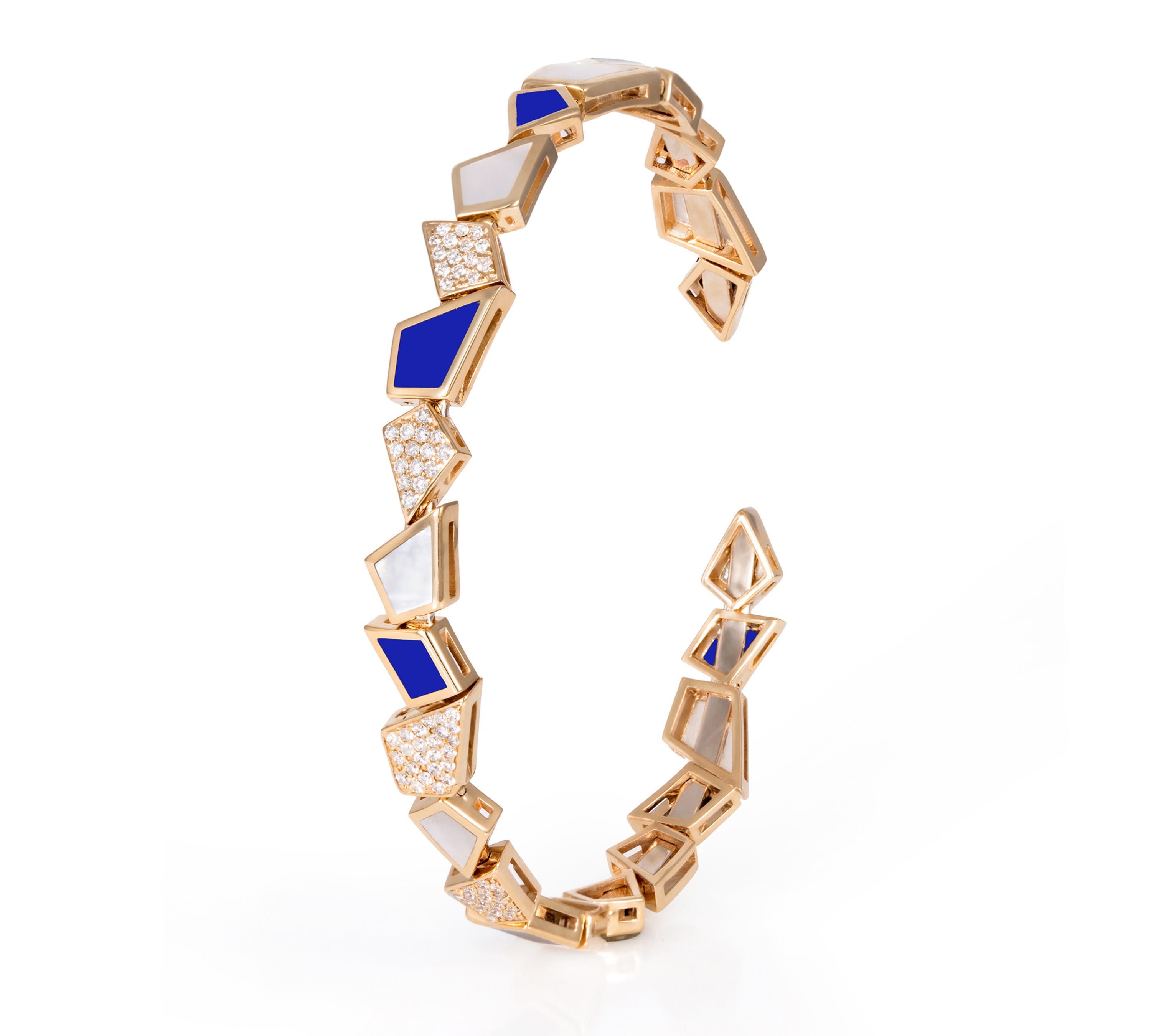 Mini Hass Lapis MOP Bangle Bangle Latelier Nawbar